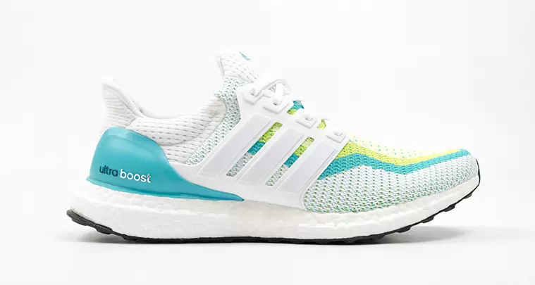 Adidas Ultra Boost Branco Azul Verde