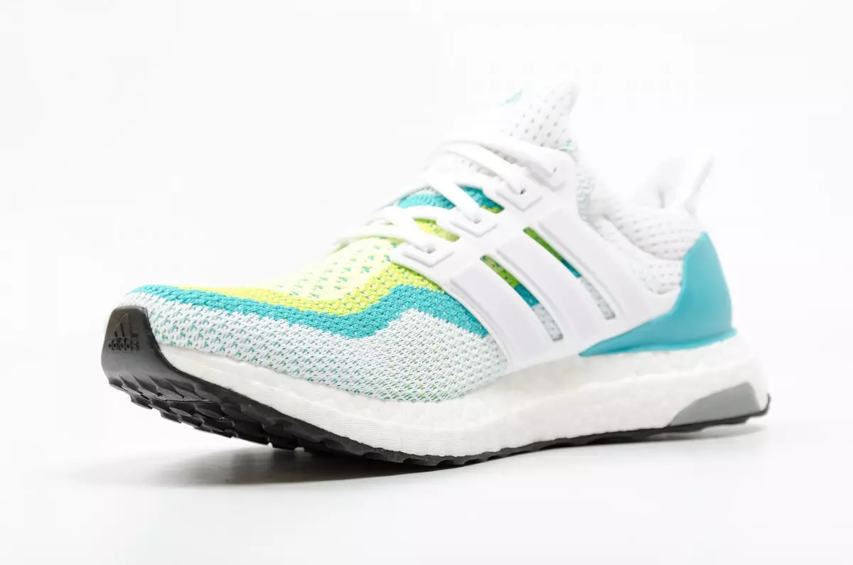 Adidas Ultra Boost White Blue Green