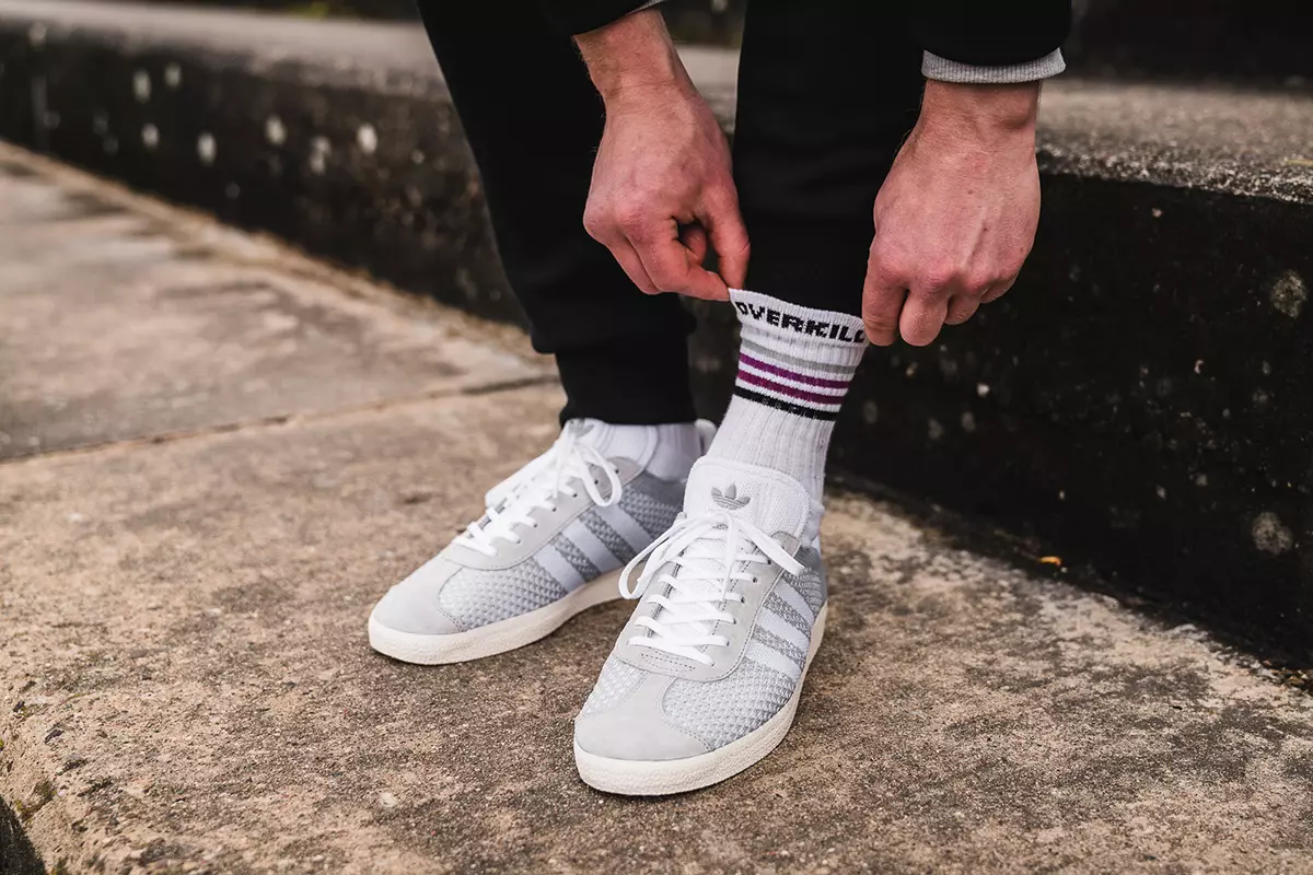 adidas Gazelle Primeknit Albastru Roșu Gri