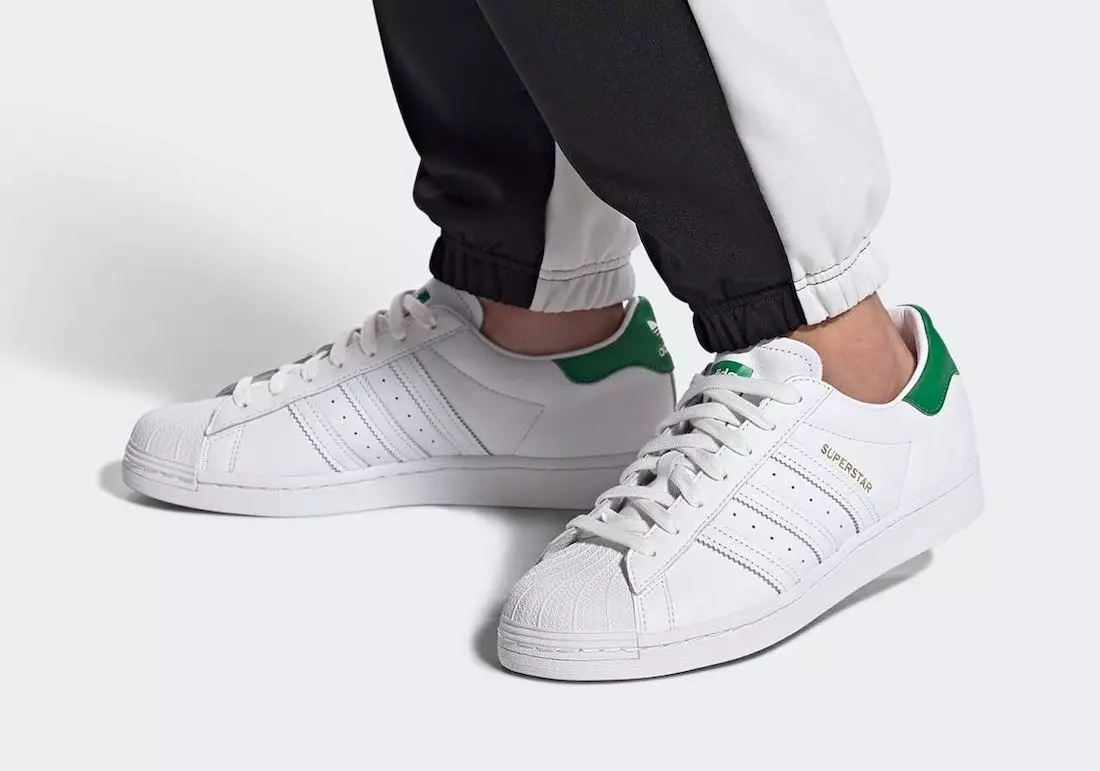 adidas Superstar White Green FZ3642 Data tar-Rilaxx