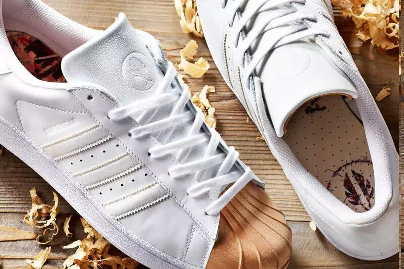 Aew x Ivan Beslic x adidas Superstar Wood Art