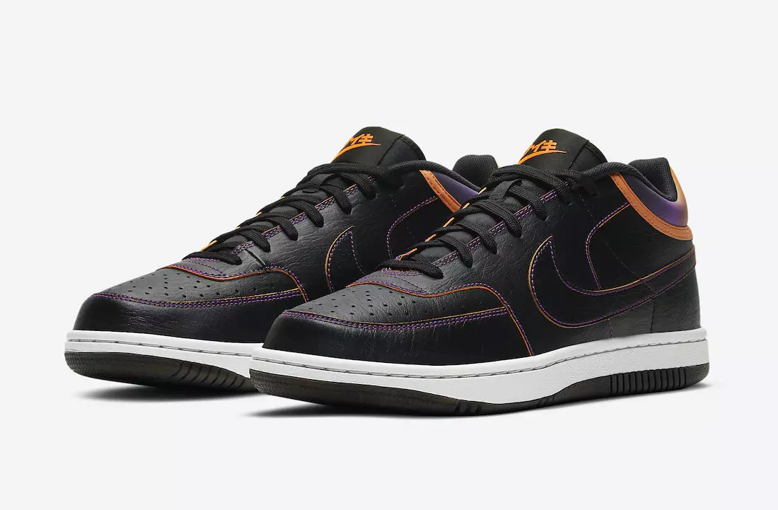 Nike Sky Force 3 4 Black Purple Orange CZ7872-001 Tarehe ya Kutolewa