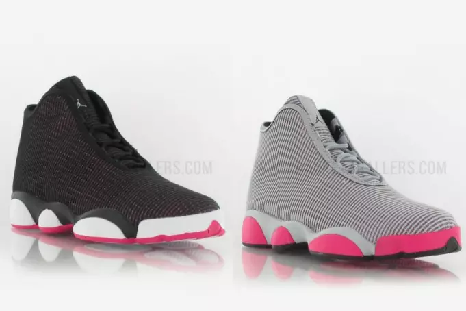 Clúdaíonn Pink Accents na heisiúintí Jordan Horizon seo do Chailíní