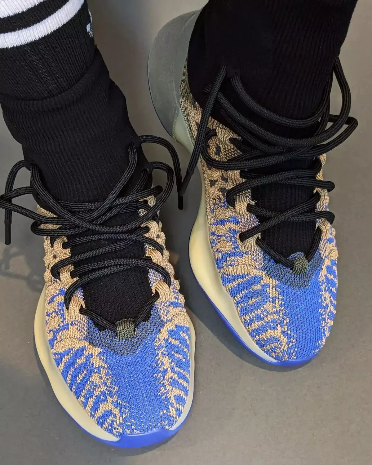 Adidas Yeezy BSKTBL Knit Slate Azure HP5613 Release Date On-Feet