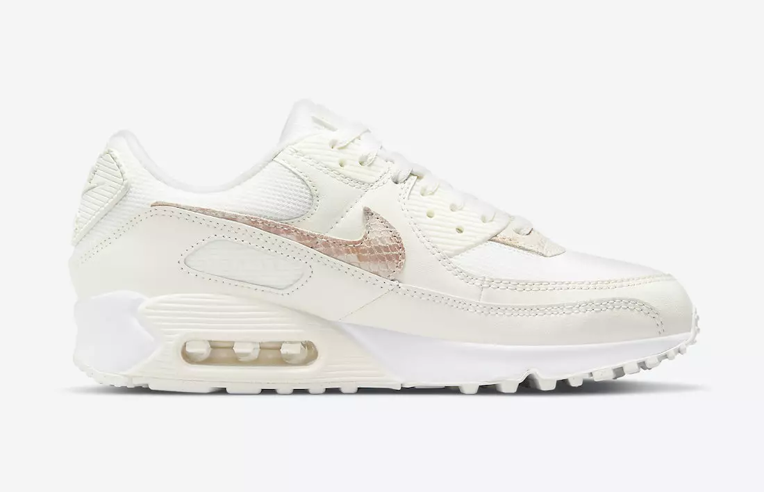 Nike Air Max 90 Beige Snake DH4115-101 Dáta Eisiúna