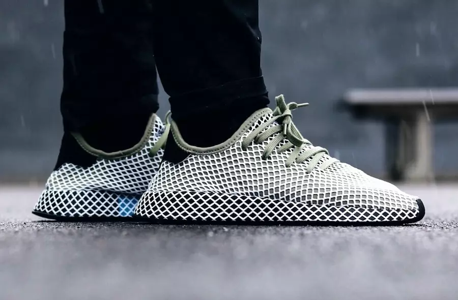 JD Sports Exclusive adidas Deerupt w kolorze oliwkowym