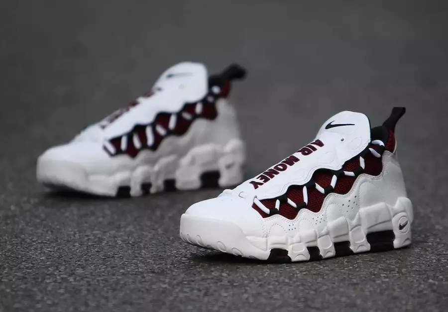 Nike Air More Money Burgundy White