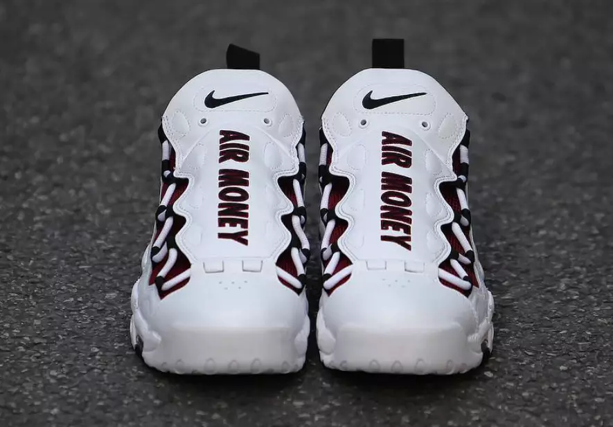 Nike Air More Money Burgundy White