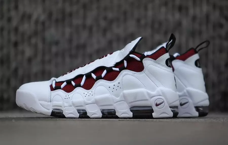 Nike Air More Money Burgundy White