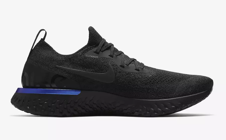 Nike Epic React Flyknit Zwart Racer Blauw AQ0067-004 Releasedatum