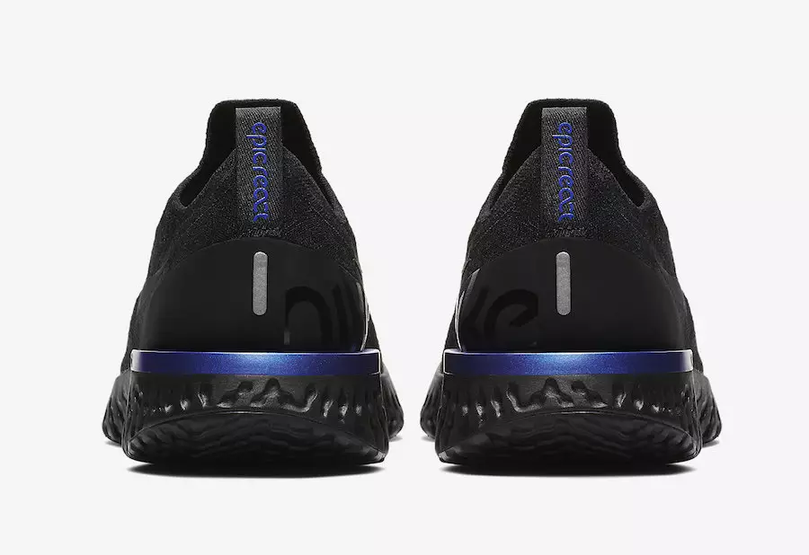 Nike Epic React Flyknit Black Racer Blue AQ0067-004 Utgivningsdatum