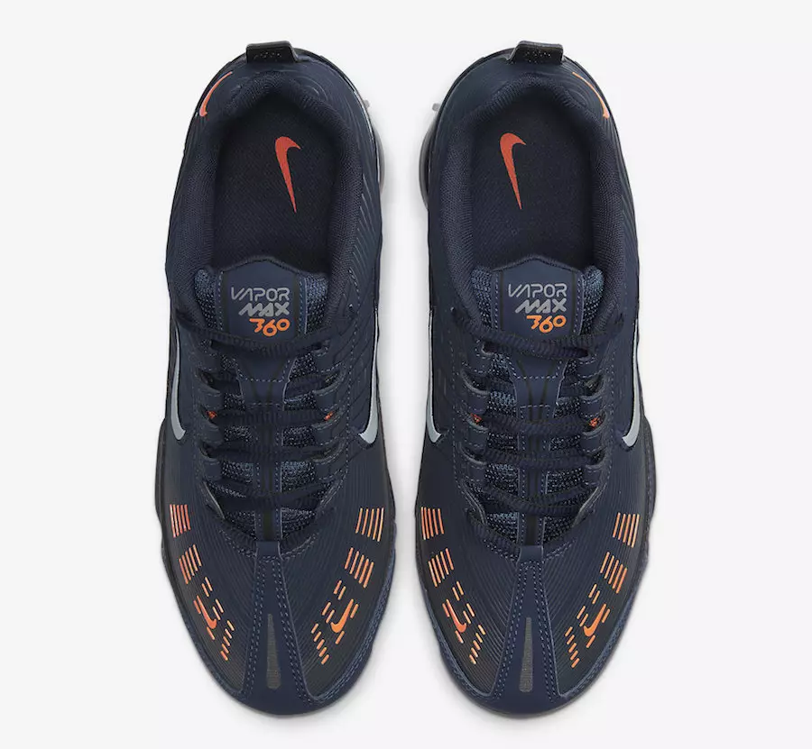 Nike Air VaporMax 360 Obsidian Total Orange CW7480-400 väljalaskekuupäev