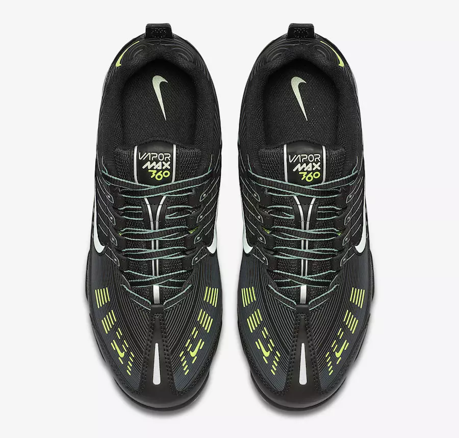 Nike Air VaporMax 360 Black Volt CW7479-001 išleidimo data