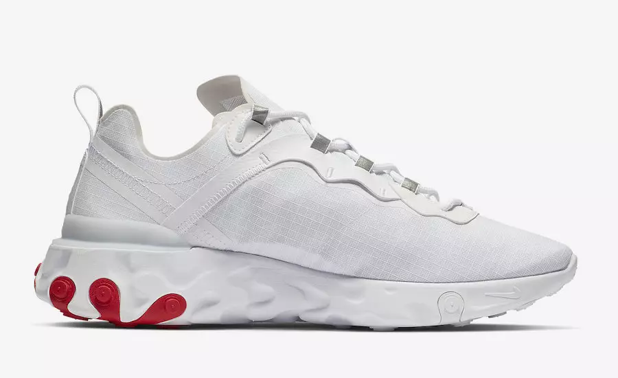 Nike React Element 55 White University Red BQ6167-102 Data de llançament