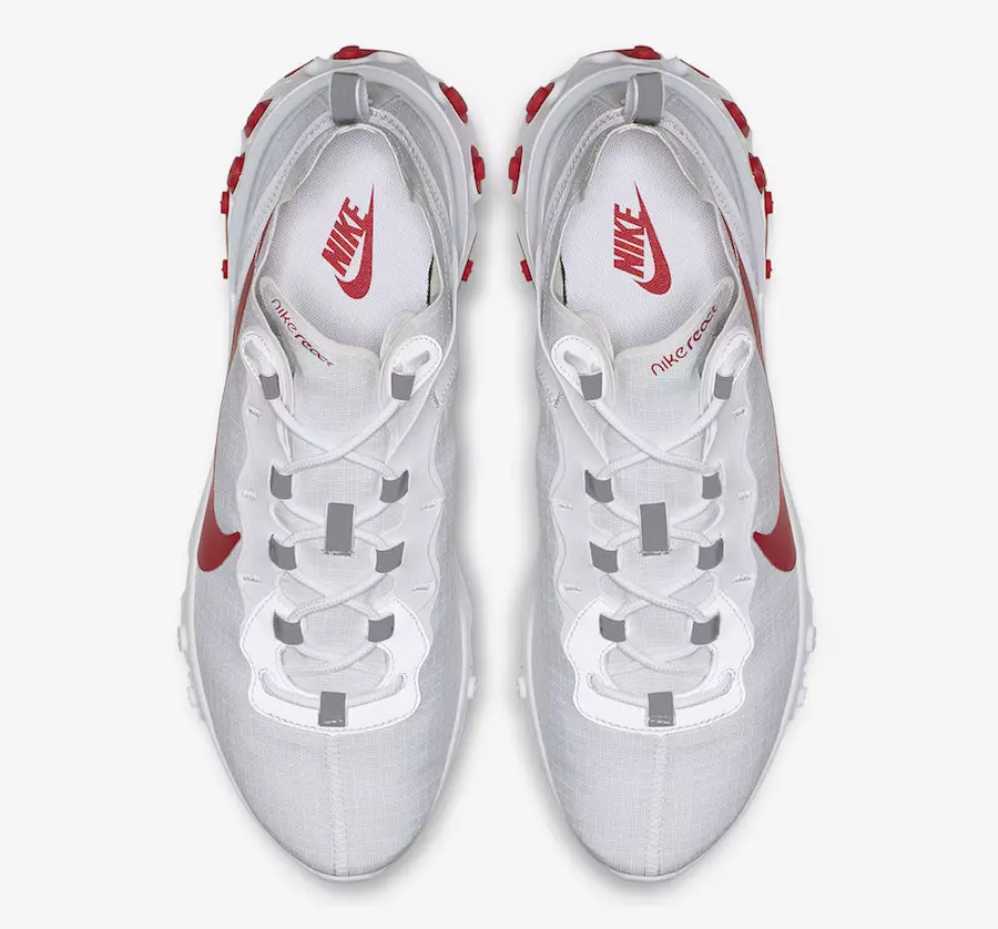 Nike React Element 55 White University Red BQ6167-102 Чыгарылган датасы