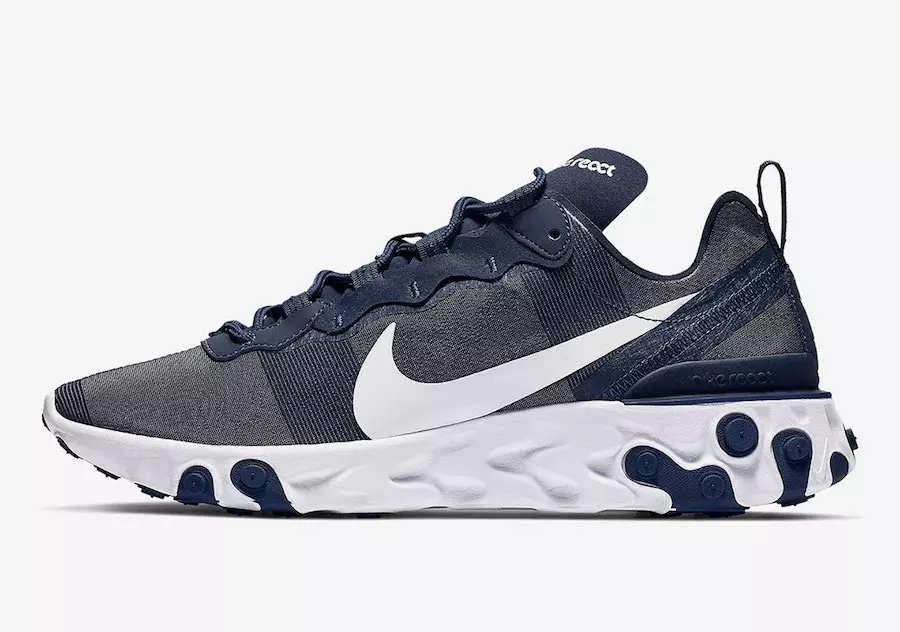 Nike React Element 55 Midnight Navy BQ6166-401 Шығарылым күні