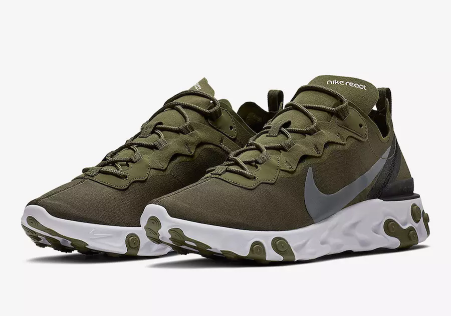 Nike React Element 55 drīzumā iznāks olīvu krāsā