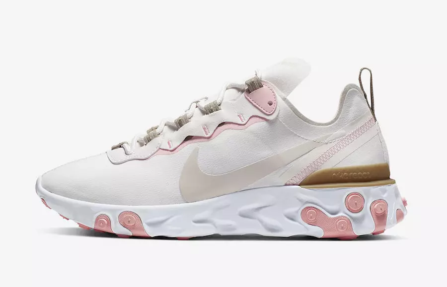 Nike React Element 55 Phantom Light Orewood Parachute Bege BQ2728-007 Data de lançamento