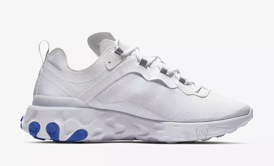 Nike React Element 55 White Game Royal BQ6167-100 Дата выпуску