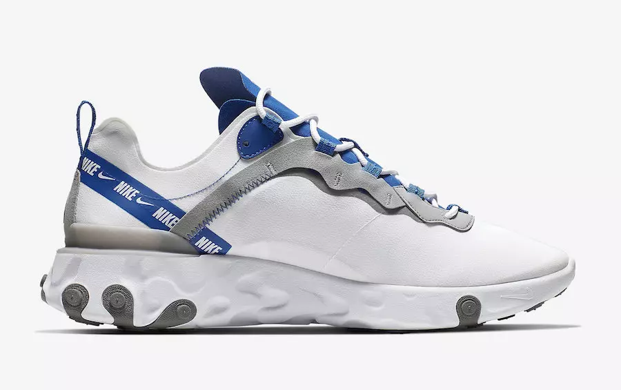 Nike React Element 55 White Game Royal Habanero Red CD7340-100 გამოშვების თარიღი