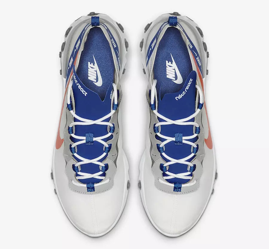 Nike React Element 55 White Game Royal Habanero Red CD7340-100 Թողարկման ամսաթիվ