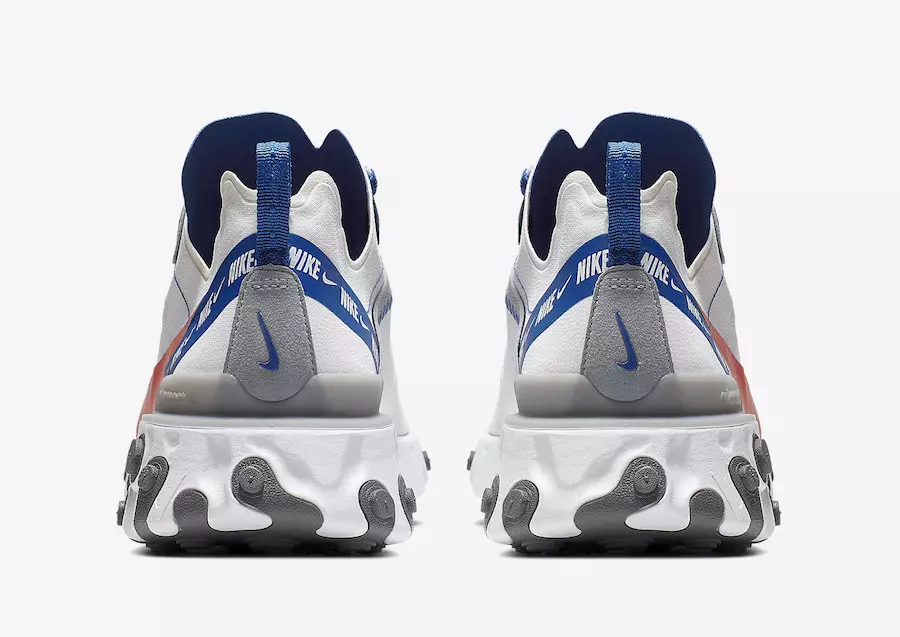 Nike React Element 55 White Game Royal Habanero Red CD7340-100 Дата на издаване