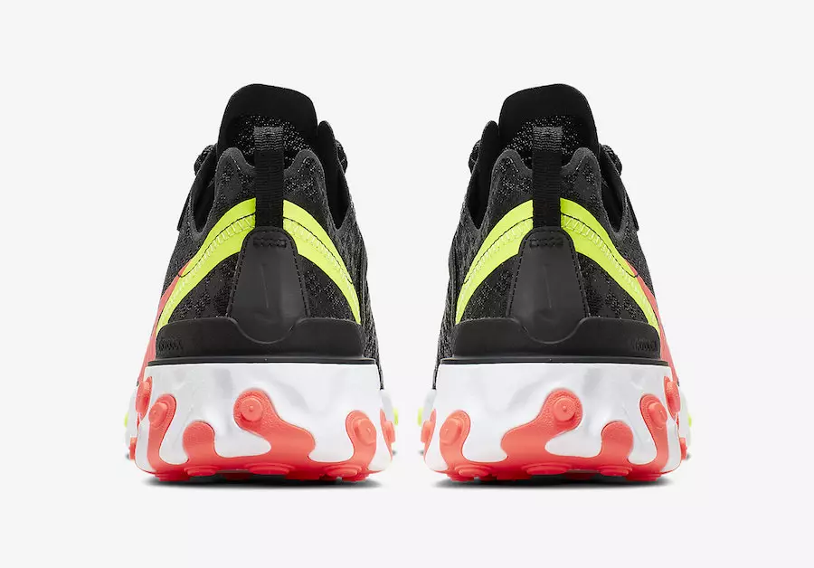 Nike React Element 55 Black Crimson Volt CJ0782-001 გამოშვების თარიღი