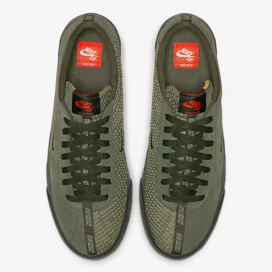 Ishod Wair Nike SB Bruin ISO Olive CN8827-300 გამოშვების თარიღი