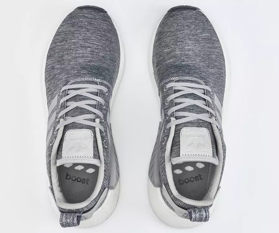 Маратонки x adidas NMD R2 Grey Melange