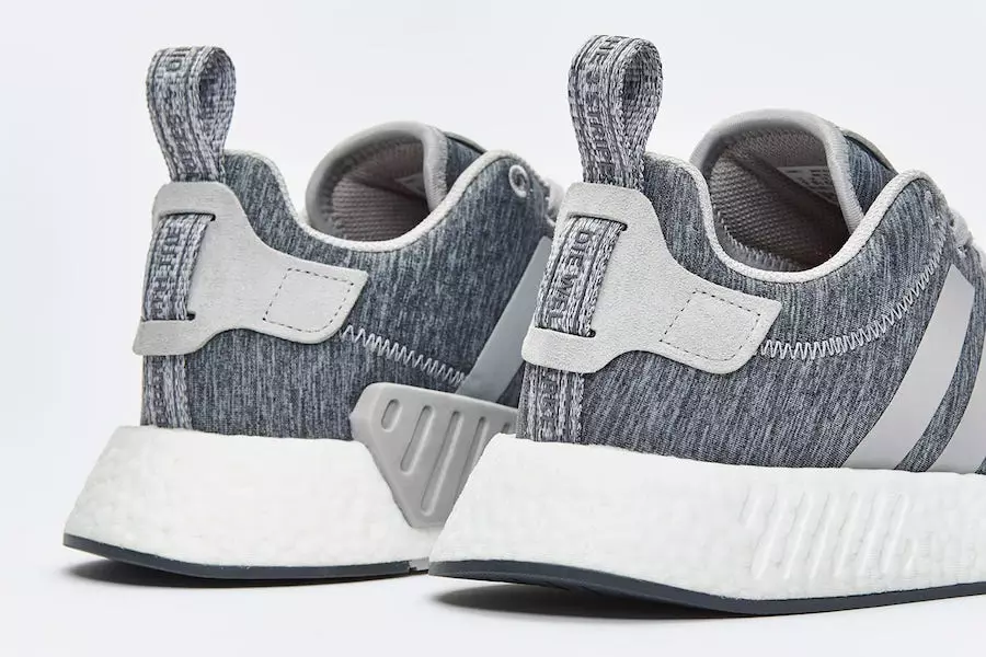 Кросівки x adidas NMD R2 сірий меланж