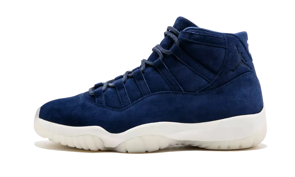 Темно-синие замшевые кроссовки Air Jordan 11 Jeter