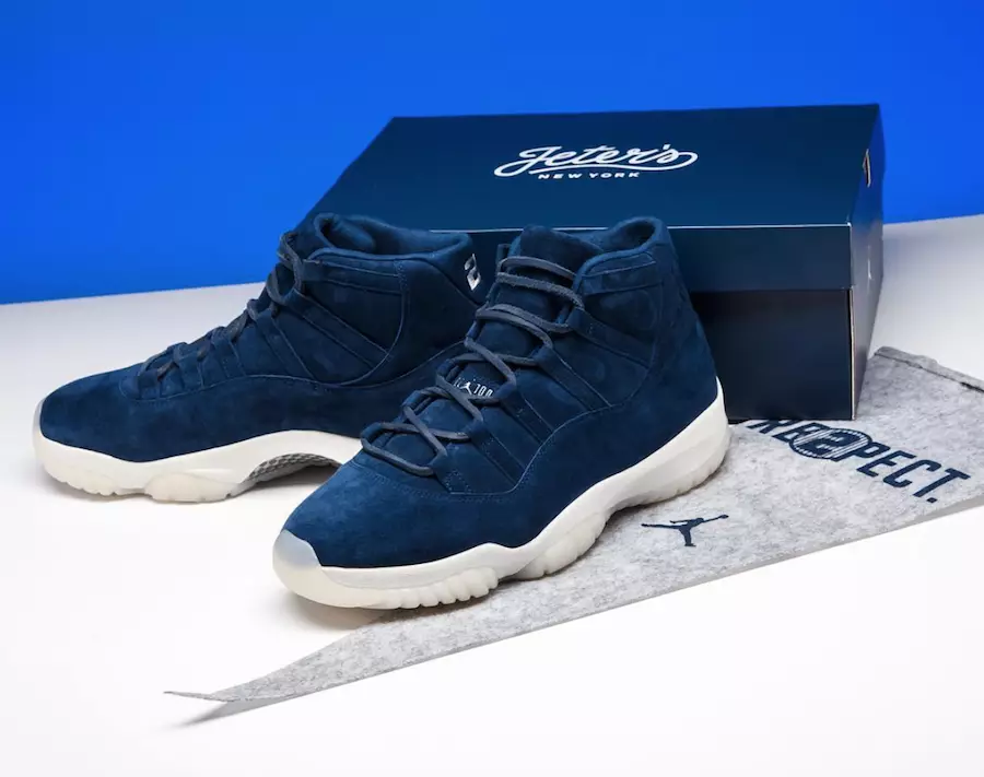 Air Jordan 11 Jeter Marine Suede 351792-147