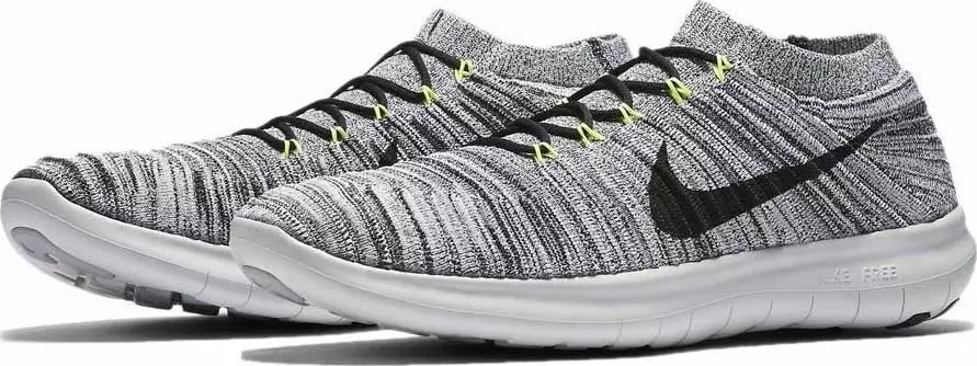 Nike Free RN Motion Flyknit مشکی ولتاژ کم رنگ سفید