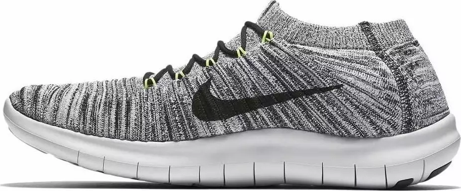 Nike Free RN Motion Flyknit אויסגעלאשן-ווייַס וואלט שווארצע