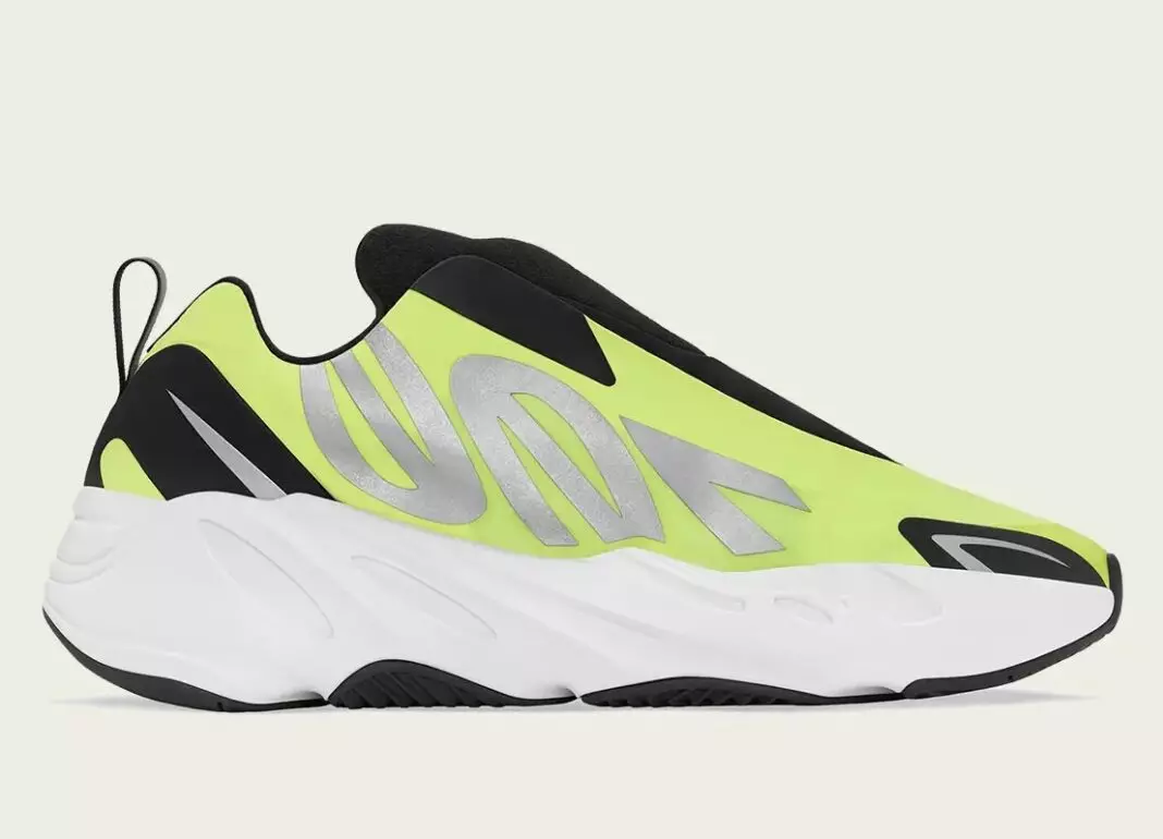 Adidas Yeezy Boost 700 MNVN Laceless Phosphor GY2055 Julkaisupäivä Hinta