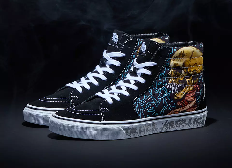 تاریخ انتشار Metallica Vans Sk8-Hi Slip-On