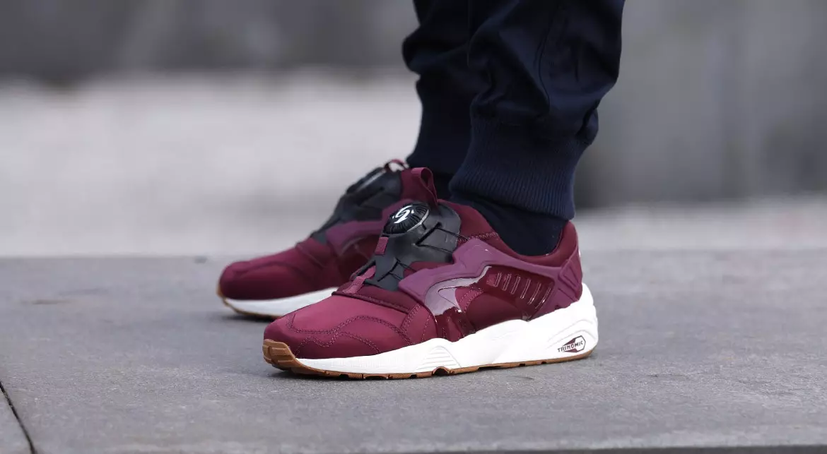 PUMA Trinomic Disc Blaze “Burgundy” 38415_1