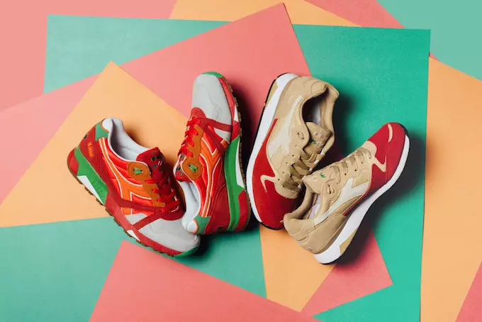 Diadora N9000 Poppy Red V7000 Golden Straw