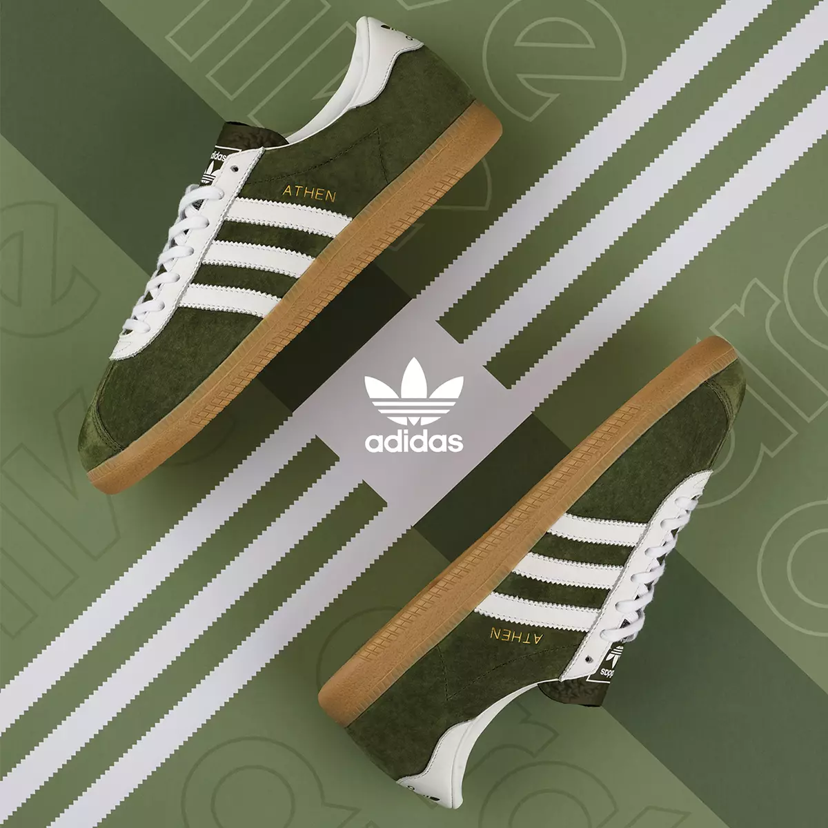 adidas Athen Forest Green koko? Yksinomainen