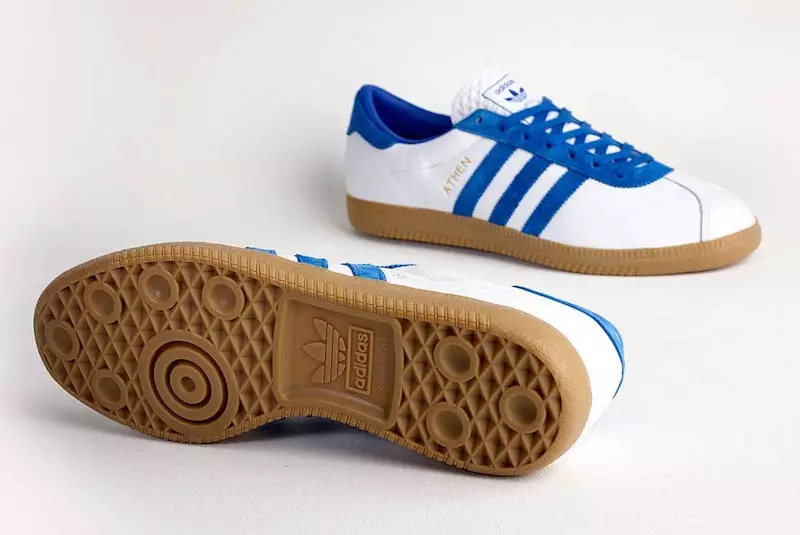 adidas Athen μέγεθος; Αποκλειστική λευκή μπλε τσίχλα