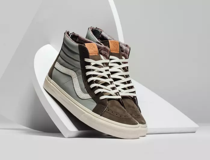 Vans レザー Sk8-Hi ジップ パック