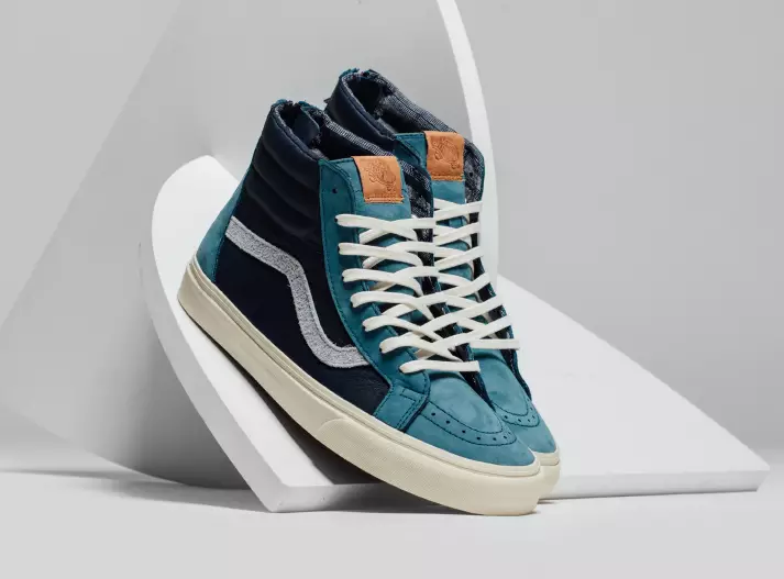 Pacote com zíper Vans Sk8-Hi em couro