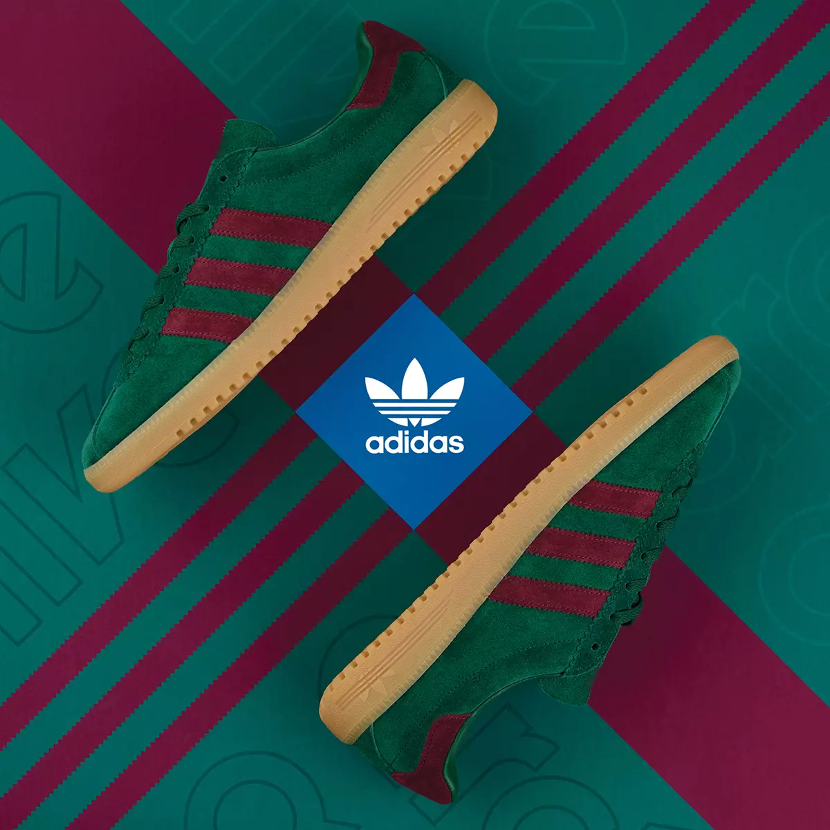 adidas ბერმუდის ფიჭვის მწვანე