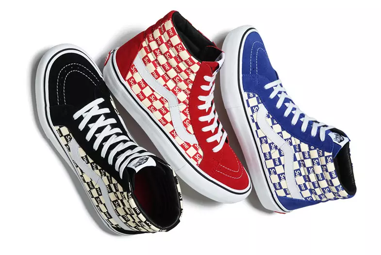 Supreme x Vans shashka taxtasi to'plami