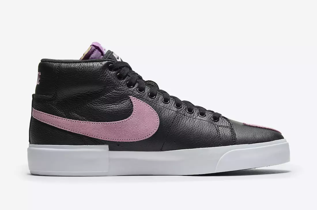 Nike SB Blazer Mid Edge Black Purple Nebula Pink Rise DA2189-002 Датум на објавување