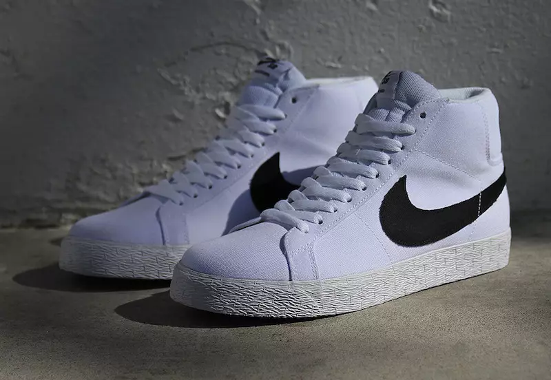 Nike SB Blazer Mid Canvas အဖြူရောင်သွားဖုံး