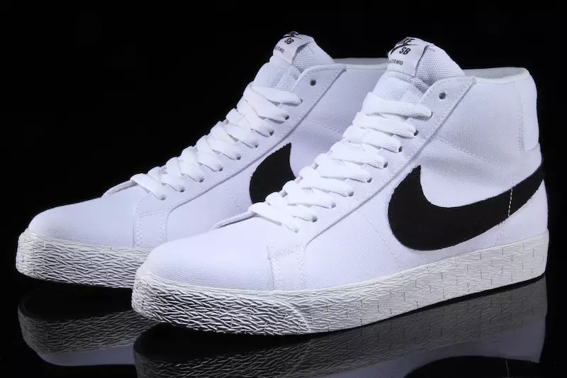 Nike SB Blazer Mid Canvas מסטיק לבן