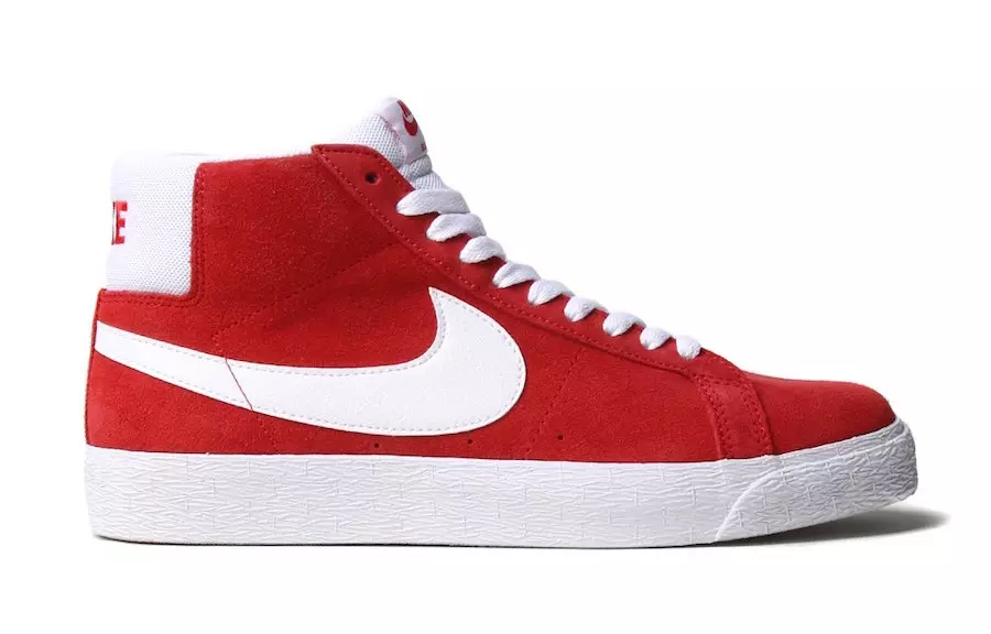 Nike SB Blazer Mid Pine Vert Université Rouge