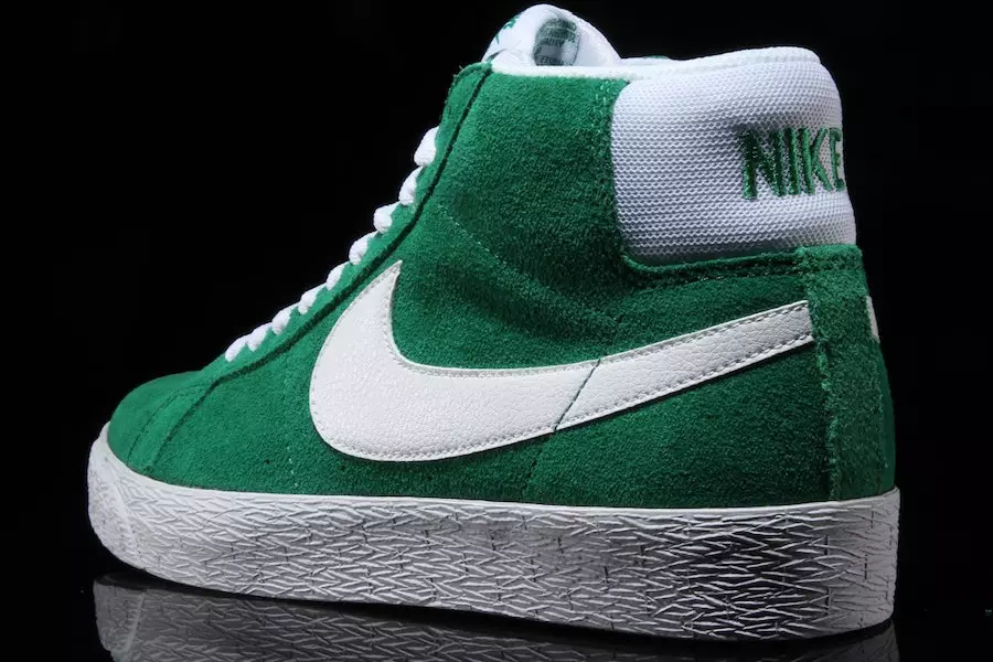 Nike SB Blazer Mid Pine Green University အနီရောင်