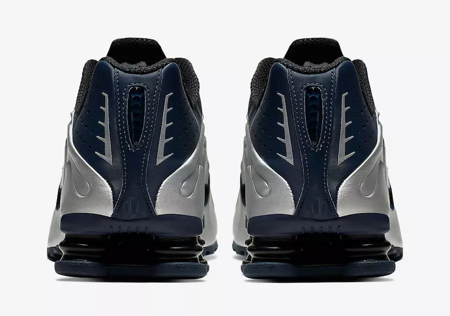 Nike Shox R4 Midnight Navy Metallic Silver 104265-405 Udgivelsesdato